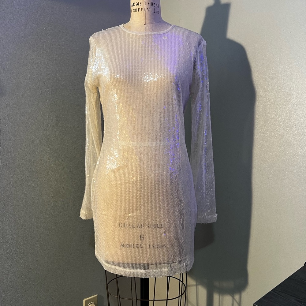 Sheer Sequin NastyGal dress
